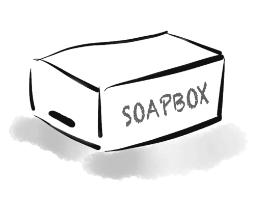 illustrated image of soapbox